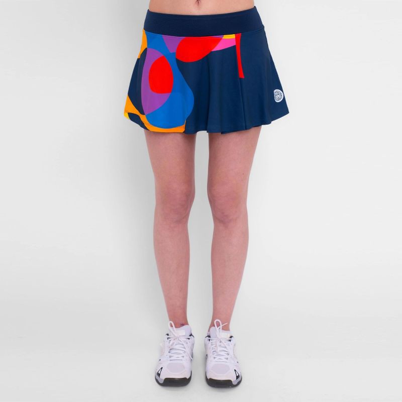 Falda Bidi Badu Twiggy Printed Wavy Azul Mix
