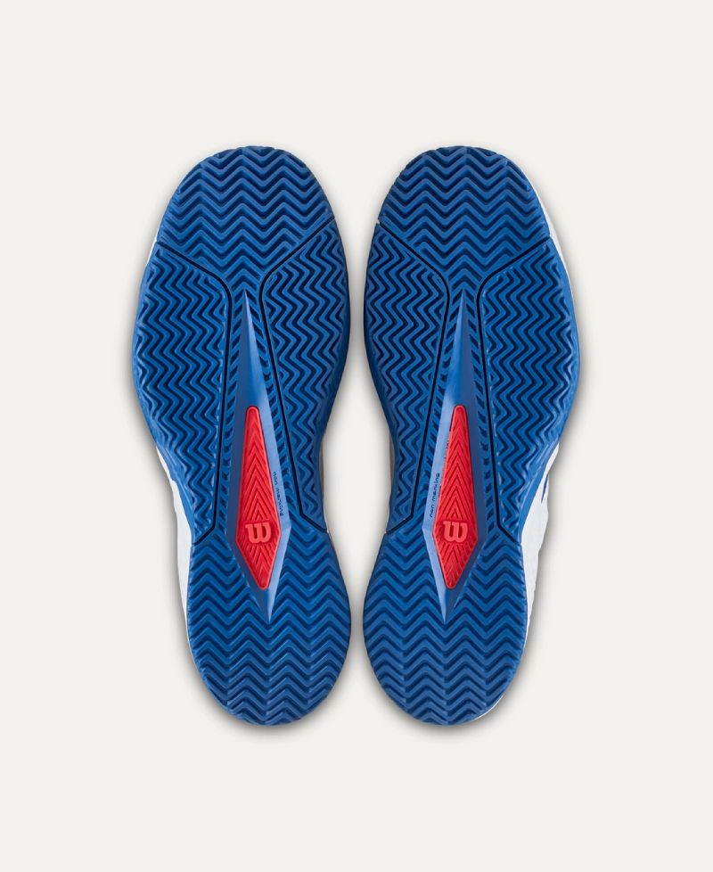 Zapatillas Wilson Rush Pro Lite Blanco Azul Rojo