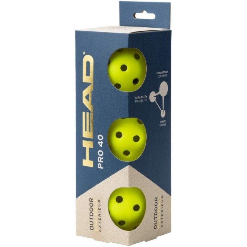 Pelotas Head CPro 40 Outdoor X3 Pickleball