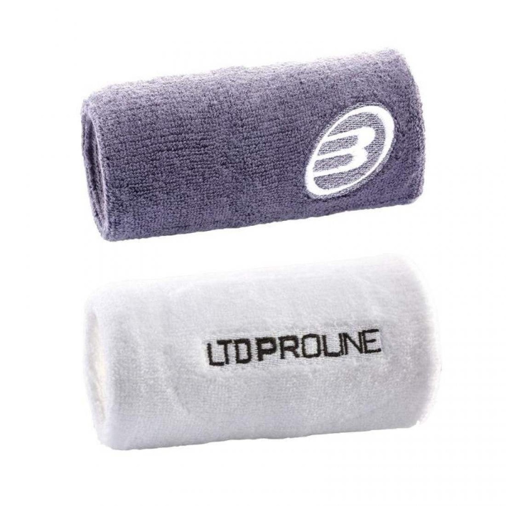 Muñequera Bullpadel Pro Line Blanco Azul BPMU24PR