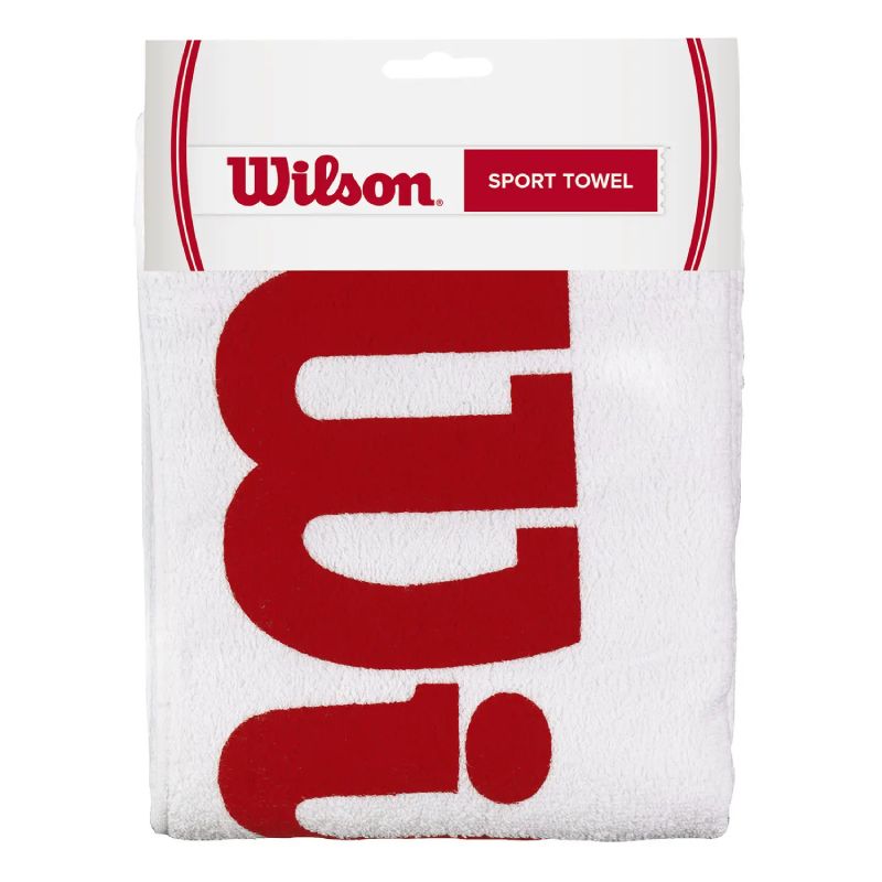 Toalla Wilson Sport Blanco/Rojo Grande